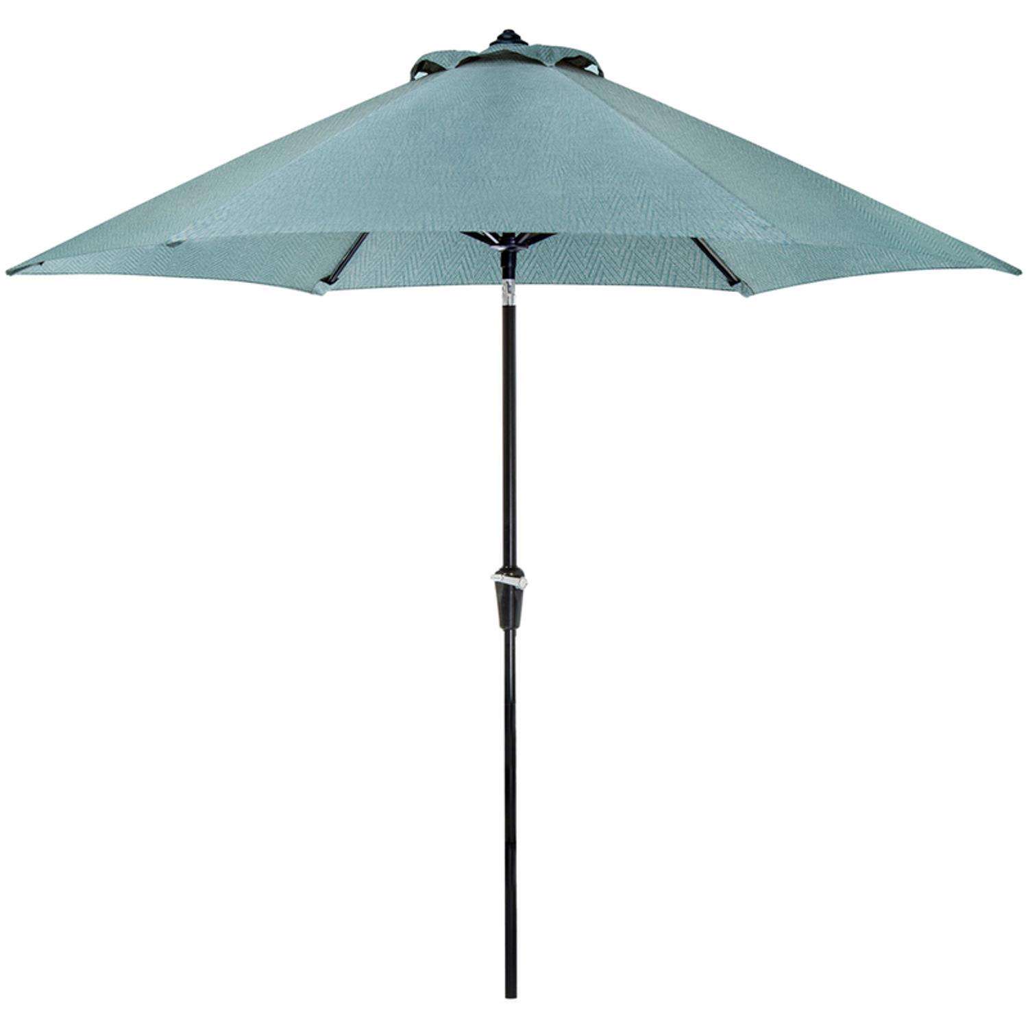 Hanover Lavallette 9 ft. Tiltable Ocean Blue Patio Umbrella Ace Hardware