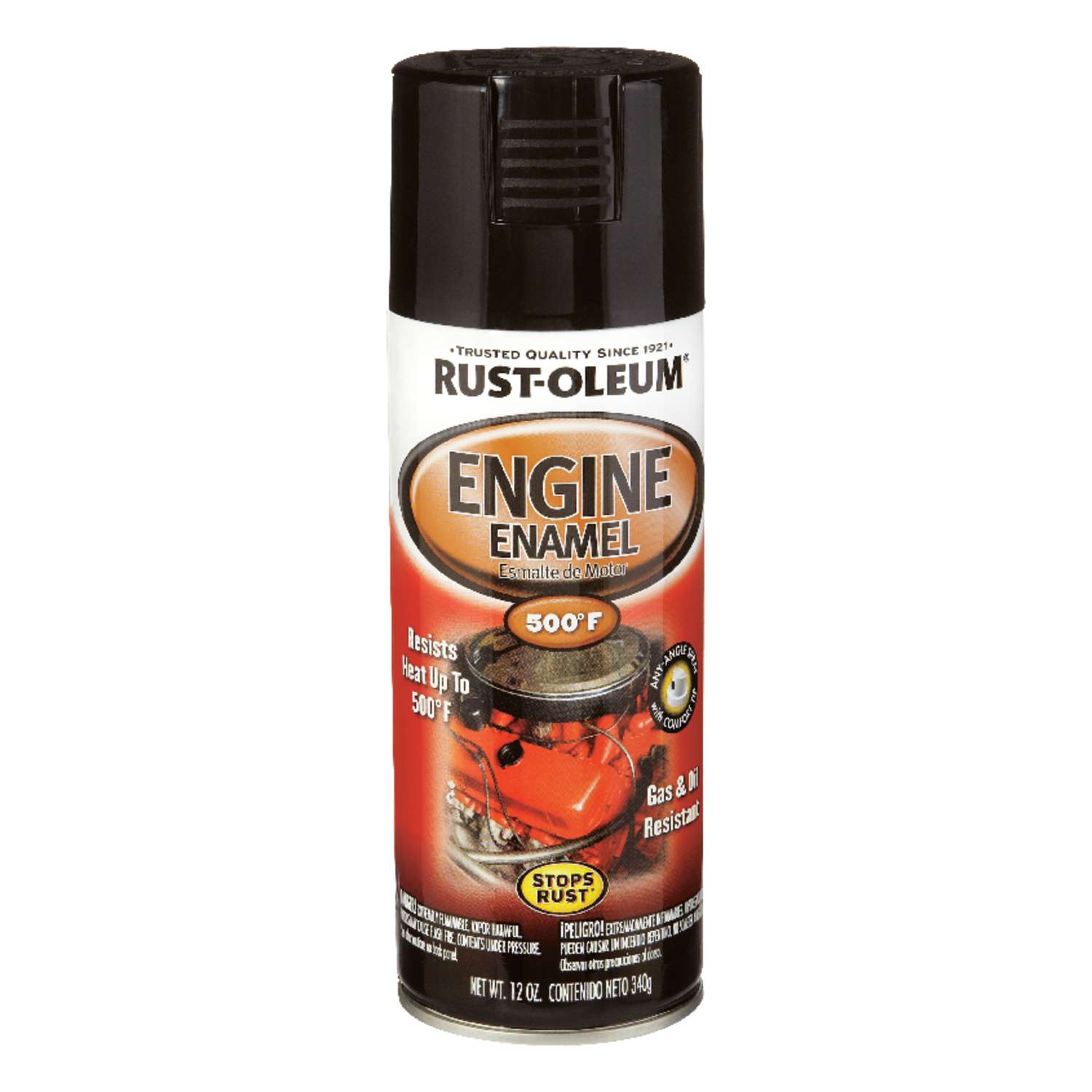 Rust-Oleum Stops Rust Gloss Black Engine Enamel Spray 12 oz - Ace Hardware