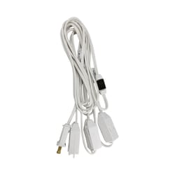 Ace Indoor 15 ft. L White Extension Cord 18/2 SPT-2