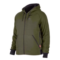 Milwaukee M12 XL Long Sleeve Men's Full-Zip Heated Hoodie (Hoodie Only) Green