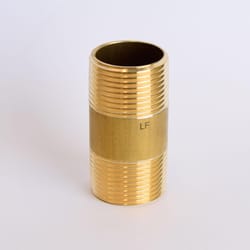 ATC 1 in. MPT X 1 in. D MPT Yellow Brass Nipple 2-1/2 in. L