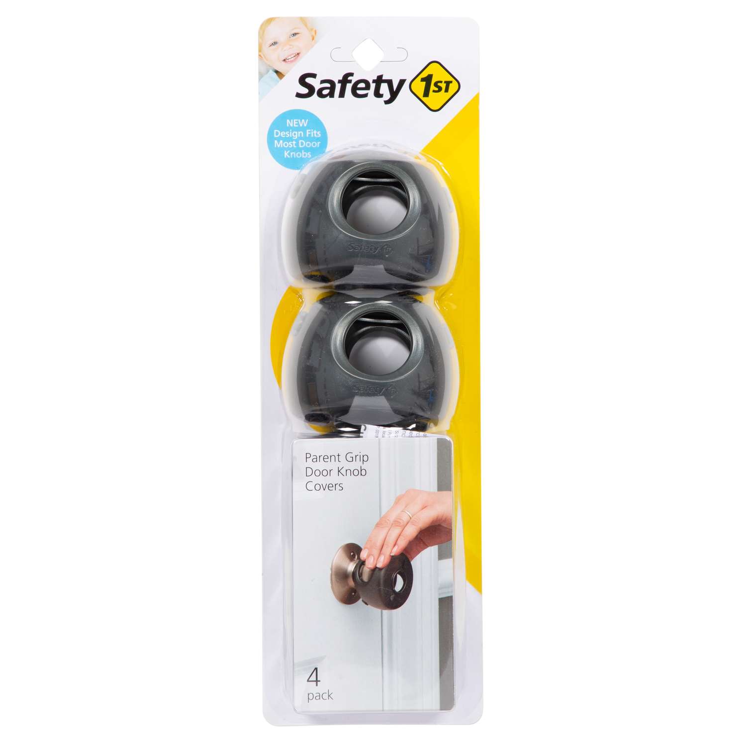 Safety 1st Charcoal Plastic Door Knob Covers 4 pk Ace Hardware
