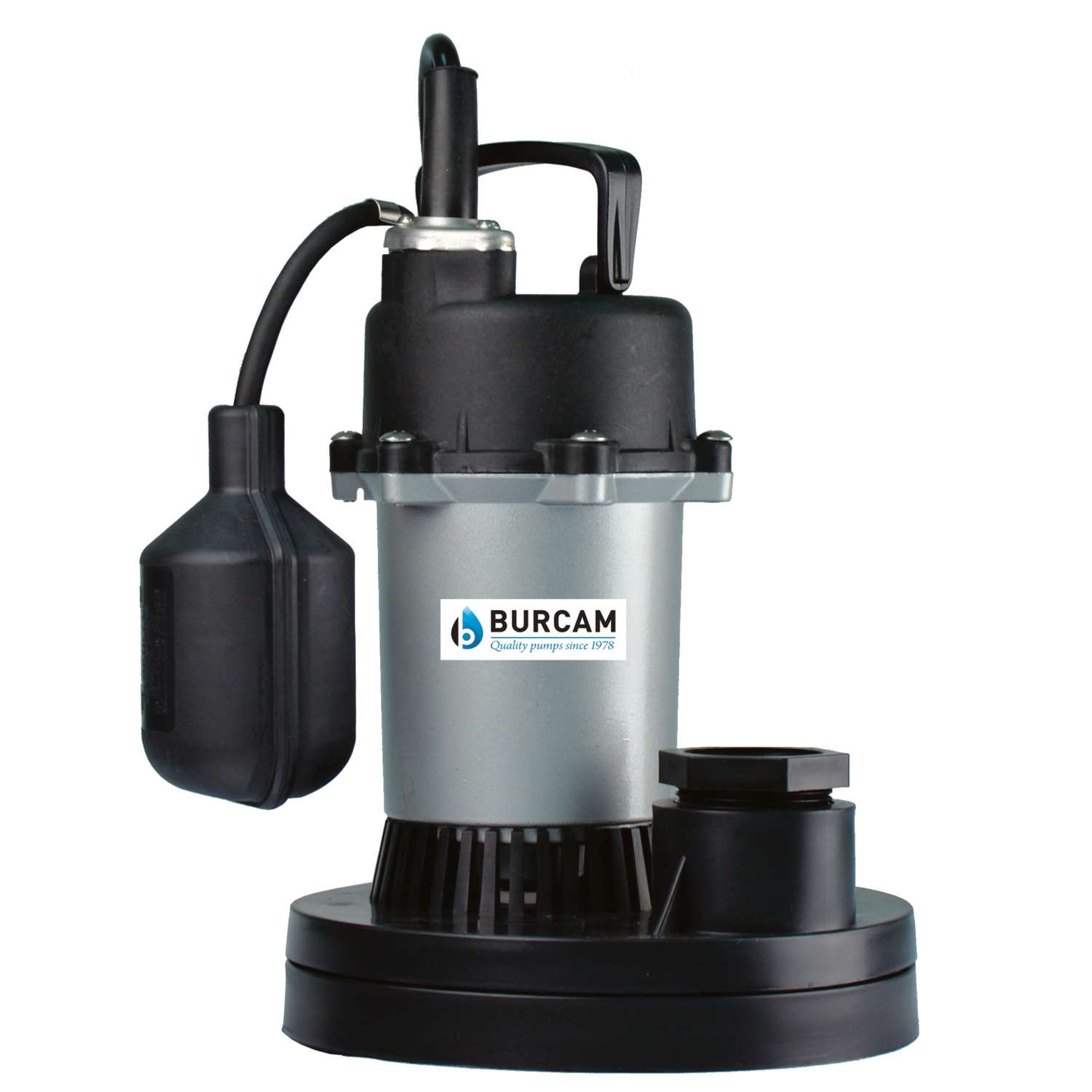 Burcam 1/3 hp 3,000 gph Thermoplastic Tethered Float AC Submersible ...