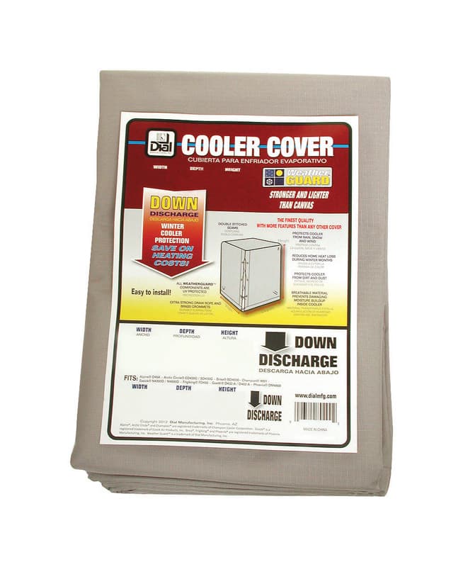 Dial 46 in. H X 40 in. W Gray Polyester Evaporative Cooler Cover Uae Electronic uaeelectronic.com