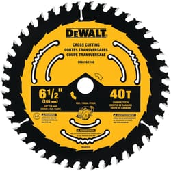 DeWalt 6-1/2 in. D X 5/8 in. Tungsten Carbide Circular Saw Blade Set 18 and 24 teeth 2 pc