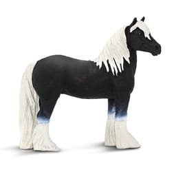 Safari Ltd. Winner's Circle Horses Gypsy Vanner Stallion Toy Black/White