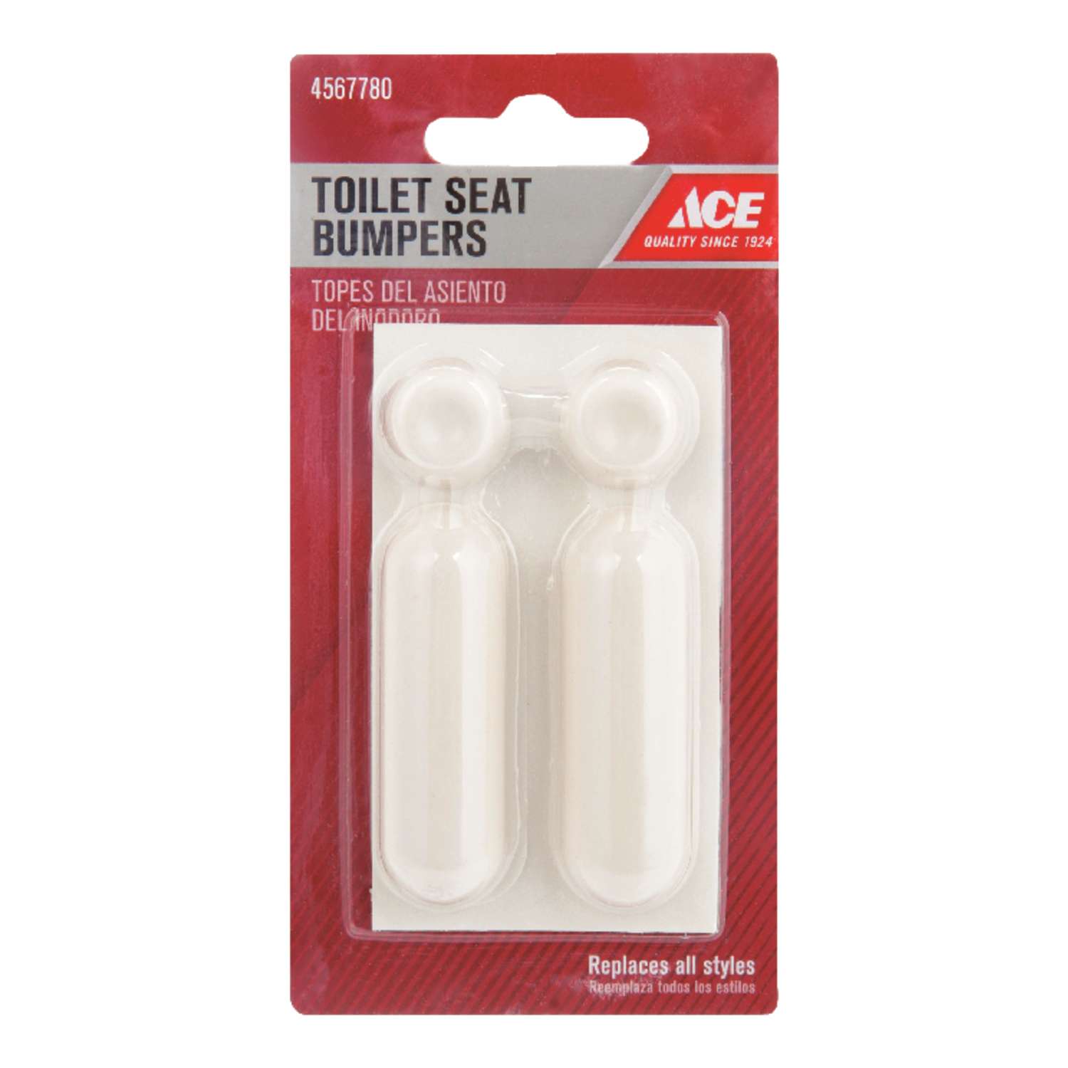 Ace Toilet Seat Bumpers White Plastic For Ace Hardware