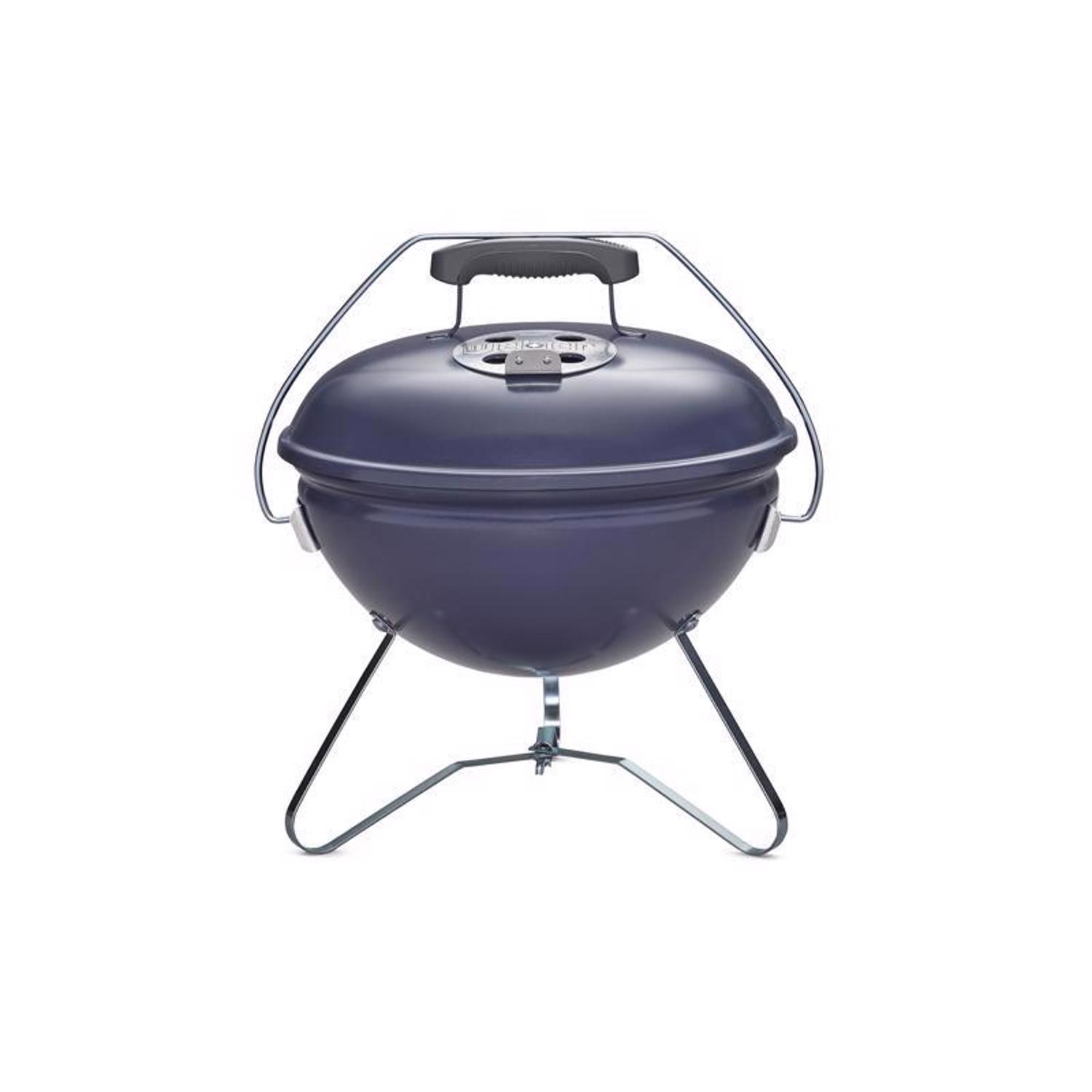 Weber 14 in. Smokey Joe Premium Charcoal Grill Slate Blue Sansujyuku sansujyuku.com
