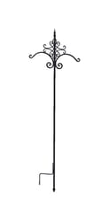 Panacea Black Steel 84 in. H Quatrefoil Plant Hook 1 pk