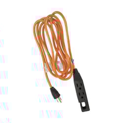 Ace Indoor 25 ft. L Orange Triple Outlet Cord 16/3 SJT