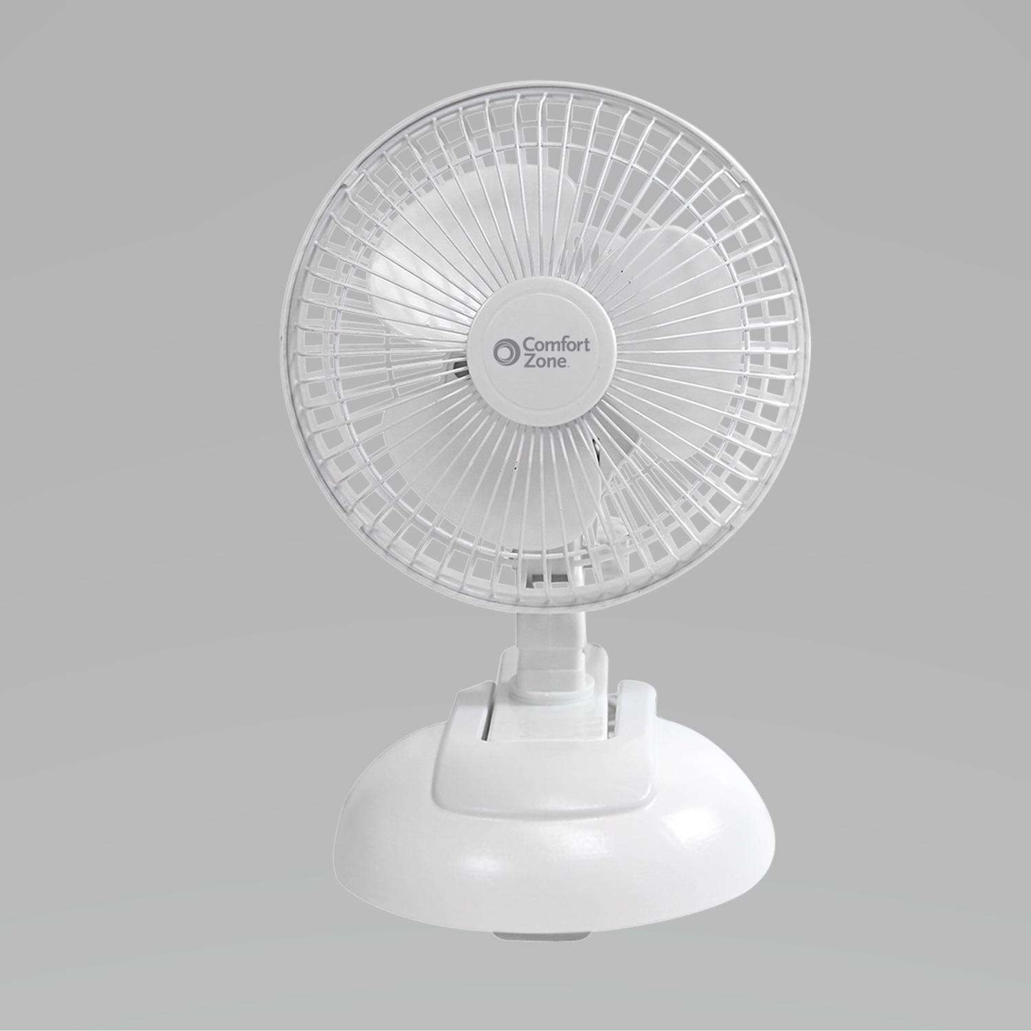 Comfort Zone 6 In H 2 Speed Oscillating Clip Fan Ace Hardware