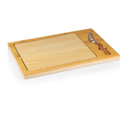 Toscana 15.4 in. L X 10.04 in. W X 0.8 in. Bamboo Cutting Board with Paring Knife