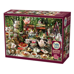 Cobble Hill Mad Hatter's Tea Party Jigsaw Puzzle Cardboard 2000 pc