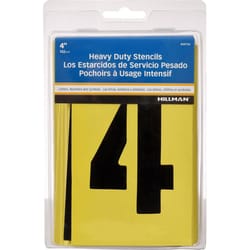 Hillman 4 in. Card Stock Heavy Duty Stencil Set 36 pk