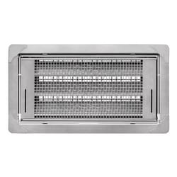 Smart Vent 8 in. H X 16 in. W Silver Stainless Steel Flood Vent