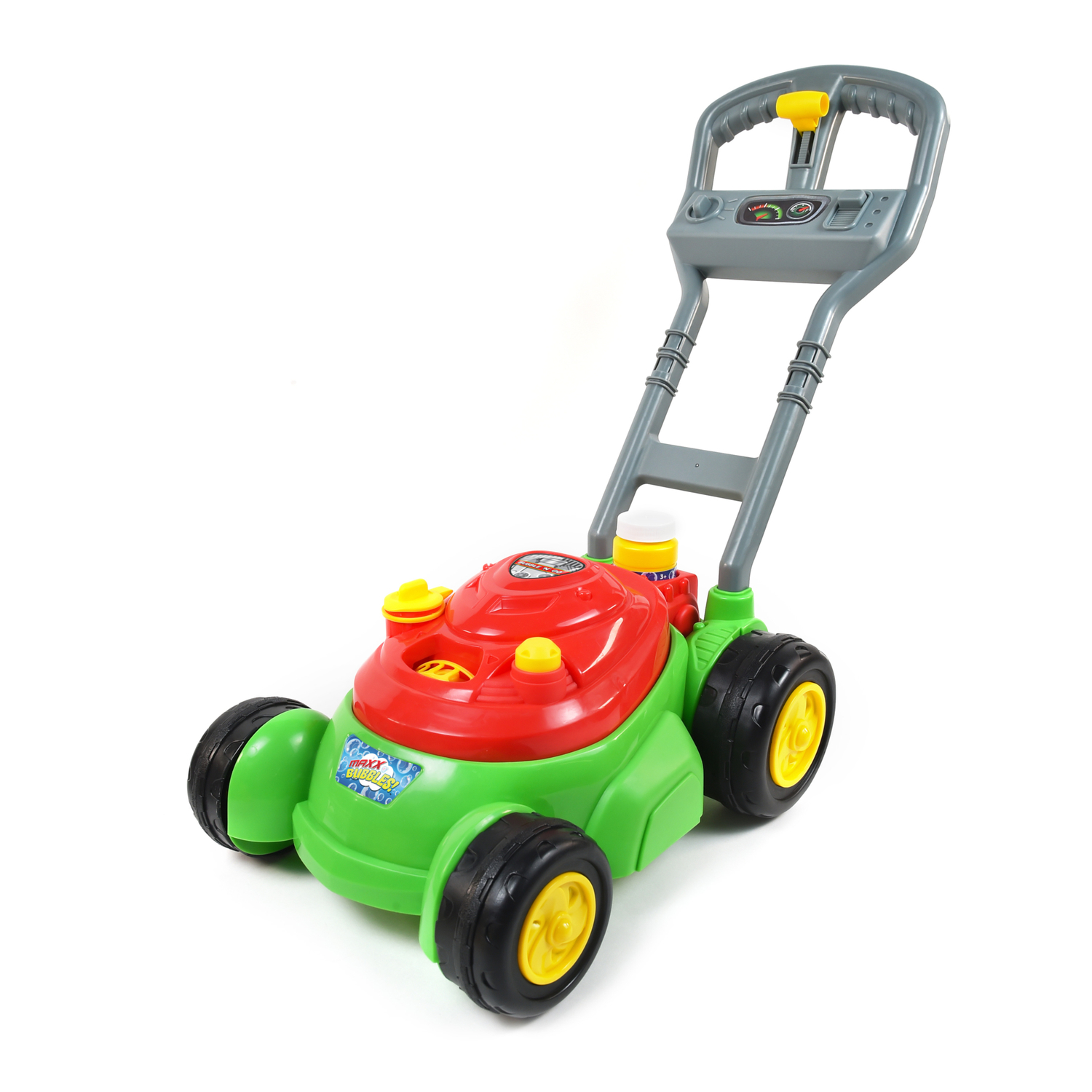 Maxx Bubbles Lawn Mower Bubble Blower Plastic Green/Red 1 pc. - Ace