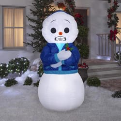 Gemmy Airblown LED Animated Shivering Snowman 6 ft. Inflatable