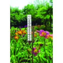 Conant Bronze Glass/Metal 6.5 in. H X 1.75 in. L X 1.75 in. W Rain Gauge Garden Stake