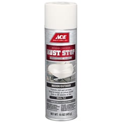 Ace Rust Stop Flat White Protective Enamel Spray Paint 15 oz