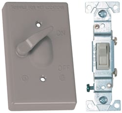 Sigma Electric Rectangle Metal 1 gang 4.57 in. H X 2.83 in. W Toggle Switch and Cover