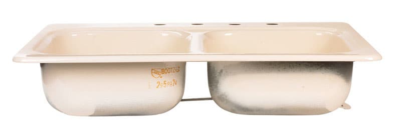 Bootz Steel Undermount 22 in. W X 33 in. L Double Bowl Kitchen Sink Biscuit - 031-2958-0K - Sinks  sku 031-2958-0K