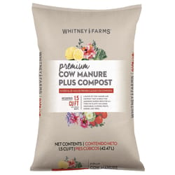 Whitney Farms Natural Premium Organic Cow Manure 1.5 cu ft