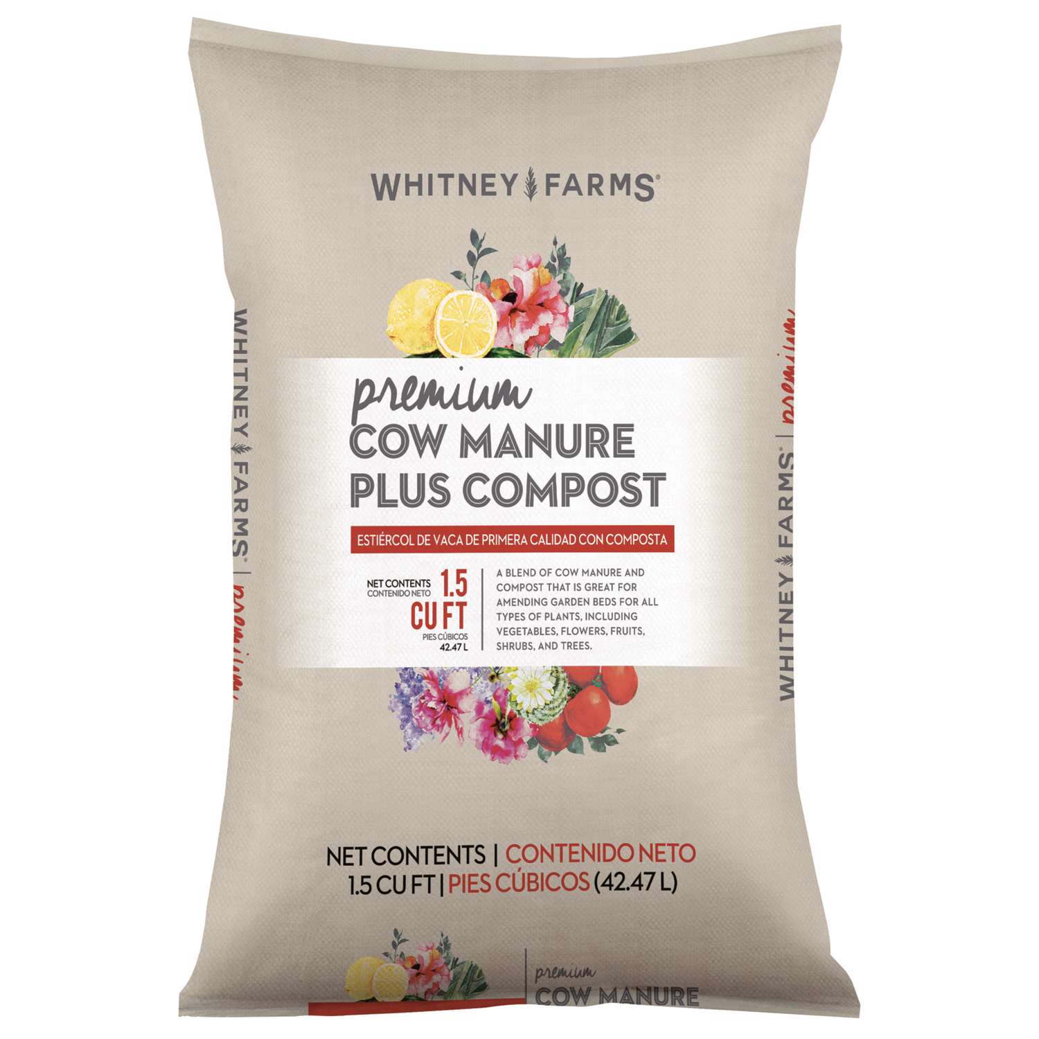 Whitney Farms Natural Premium Organic Cow Manure 1.5 cu ft Ace Hardware