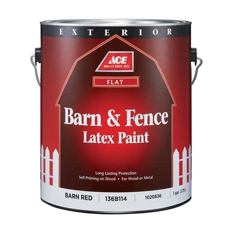 Valspar Barn and Fence Flat Red Latex Exterior Paint (1-Gallon) in the  Exterior Paint department at