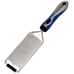 Chef Craft Silver/Blue Stainless Steel Medium Grater