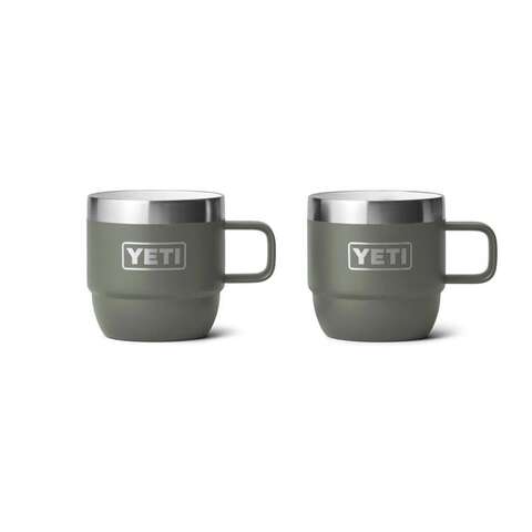 YETI Rambler 6 oz Espresso Camp Green BPA Free Insulated Tumbler