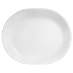 Corelle Winter Frost Glass Winter Serving Platter 12-1/2 in. D 1 pk