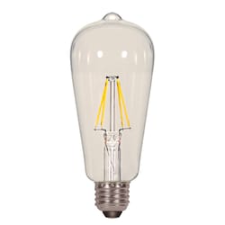 Satco ST19 E26 (Medium) LED Bulb Warm White 60 Watt Equivalence 1 pk