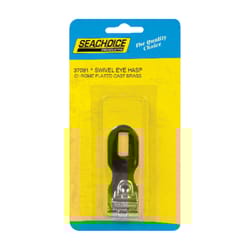 Seachoice Chrome-Plated Brass 3 in. L X 1 in. W Swivel Eye Hasp 1 pk