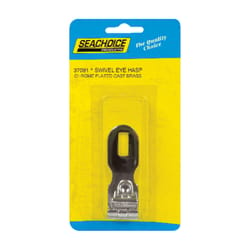 Seachoice Chrome-Plated Brass 3 in. L X 1 in. W Swivel Eye Hasp 1 pk