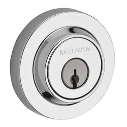 Baldwin Reserve Polished Chrome Brass Single Cylinder Deadbolt