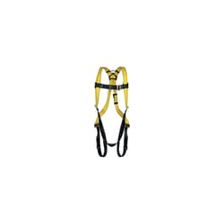 Safety Works Unisex Polyester Adjustable Safety Harness 400 lb. cap. Yellow 1 pc