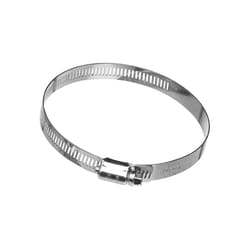 Dundas Jafine 5 in to 5 in. SAE 80 Silver Worm Gear Clamp Steel