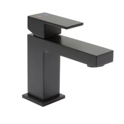 Huntington Brass Razo Matte Black Modern Single-Handle Bathroom Sink Faucet 4 in.