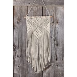 Primitive Planters 30 in. H X 14 in. W X 30 in. L Natural Cotton Wall Hanging