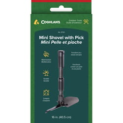 Coghlan's Black Shovel/Pick 7.625 in. H X 3.875 in. W X 16 in. L 1 pk