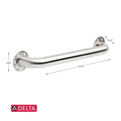 Delta 18 in. L ADA Compliant Stainless Steel Grab Bar