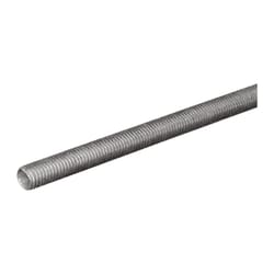 SteelWorks 3/8 in. D X 24 in. L Steel Threaded Rod