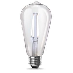 Feit ST19 E26 (Medium) Filament LED Bulb Daylight 60 Watt Equivalence 2 pk