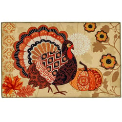 Olivia's Home 22 in. W X 32 in. L Multi-Color Rustic Turkey Polyester Accent Rug