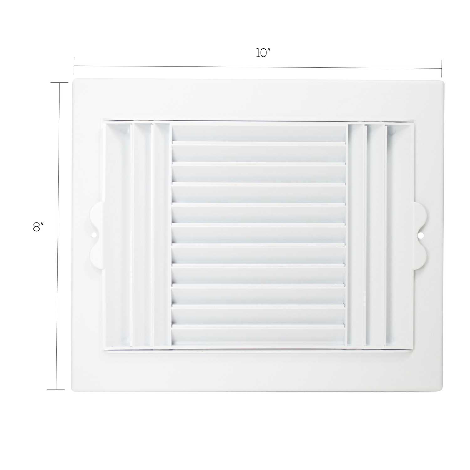 Deflect O Jordan 10 In H X 8 In W 3 Way White Plastic Ceiling