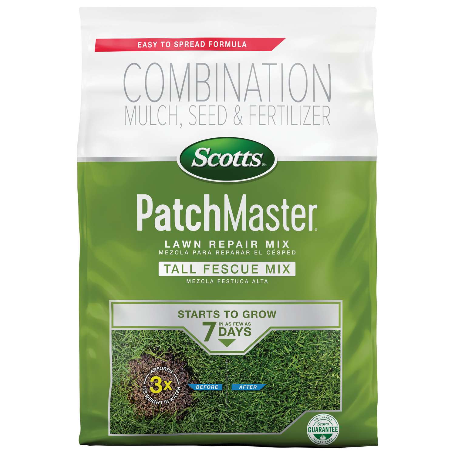 Scotts PatchMaster Tall Fescue Grass Sun or Shade Seed/Fertilizer/Mulch Repair Kit 10 lb Ace