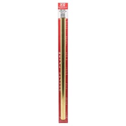 K&S 19/32 in. D X 12 in. L Round Brass Tube 1 pk