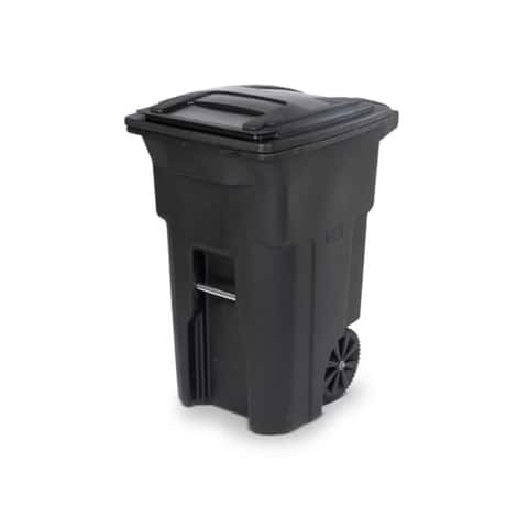 Libman 32 Gallon Trash Can with Lid (Gray) - 6 each per case