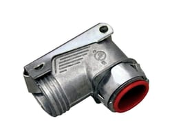 Sigma Engineered Solutions Double Snap Lock 1/2 in. D Die-Cast Zinc Flex Angle Connector For AC, MC