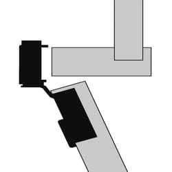 Richelieu Nickel Self Closing Hinge 1 pk